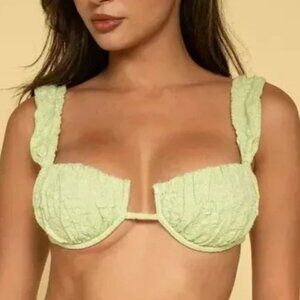 NWT Avo Floral Petal Variation Bikini Top